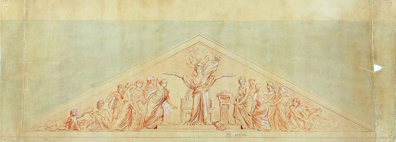 Studio per frontone con allegoria della Repubblica - Museo Nazionale di Belle Arti, Rio de Janeiro